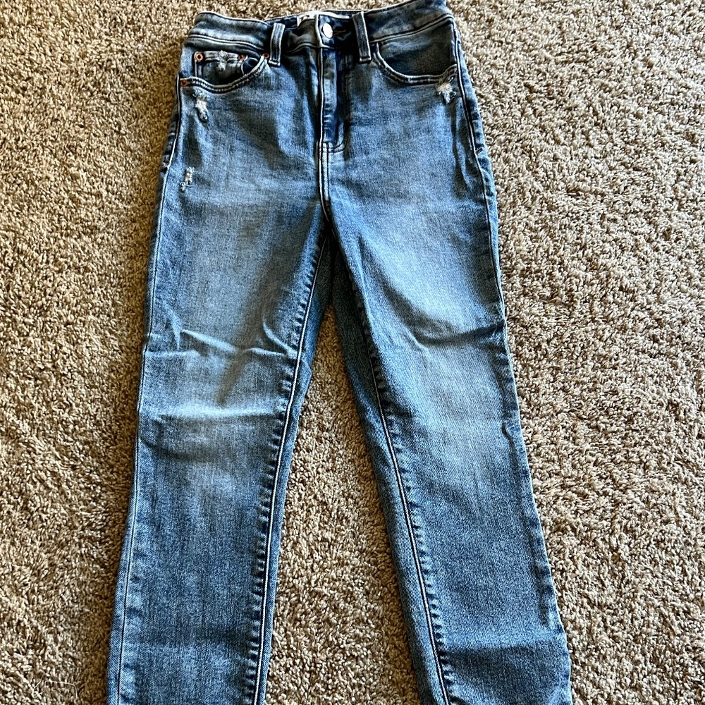 Daze Denim Distressed Skinny Jeans